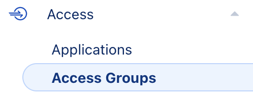 Access Groups button